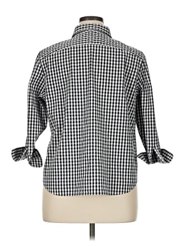 Lauren by Ralph Lauren 3/4 Sleeve Button-Down Shirt (view 2)
