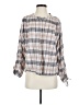Faherty 100% Cotton Gray Long Sleeve Blouse Size S - photo 1