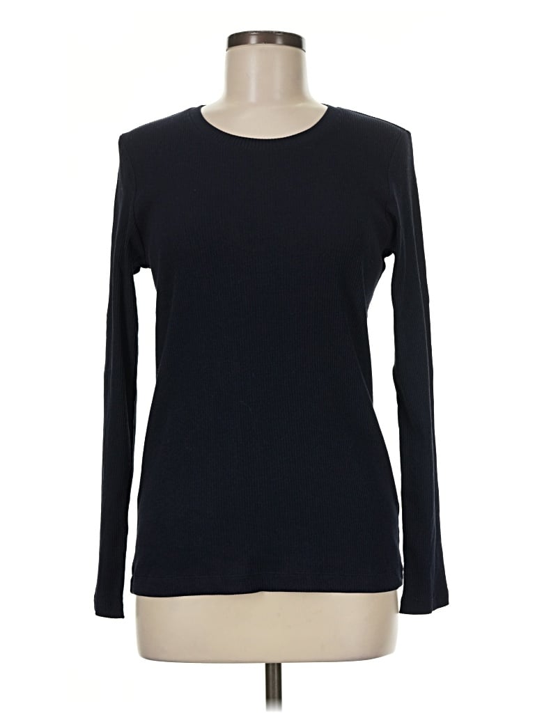 Pre-owned Unbranded Long Sleeve T-shirt In Black