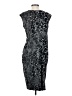 b-slim Paisley Silver Cocktail Dress Size S - photo 2