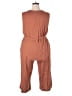 Liz Claiborne Solid Brown Romper Size XXL (petite) - photo 2