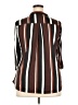 Bepei Stripes Brown 3/4 Sleeve Blouse Size XXL - photo 2