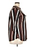 Bepei Stripes Brown 3/4 Sleeve Blouse Size XXL - photo 4