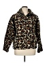 J.Crew 100% Polyester Animal Print Brown Faux Fur Jacket Size XL - photo 1