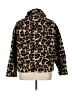 J.Crew 100% Polyester Animal Print Brown Faux Fur Jacket Size XL - photo 2