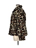 J.Crew 100% Polyester Animal Print Brown Faux Fur Jacket Size XL - photo 5