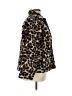 J.Crew 100% Polyester Animal Print Brown Faux Fur Jacket Size XL - photo 4