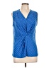 AK Anne Klein Blue Sleeveless Blouse Size L (petite) - photo 1