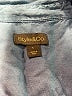 Style&Co Blue Long Sleeve Button-Down Shirt Size L - photo 7