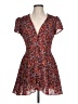 Glamorous 100% Polyester Paisley Red Casual Dress Size 10 Petite - photo 1