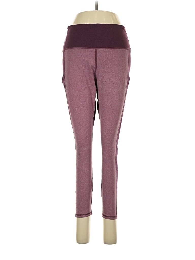 Pre-owned Fabletics Active Pants In Burgundy