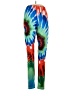 Unbranded Tie-dye Blue Yoga Pants Size L - photo 1