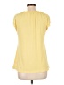 Notations Yellow Short Sleeve Blouse Size L - photo 2