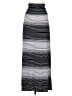 Max Studio Stripes Silver Black Casual Skirt Size L - photo 1