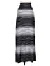 Max Studio Stripes Silver Black Casual Skirt Size L - photo 2