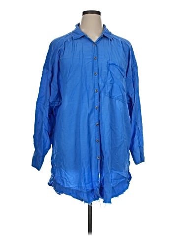Pilcro 3/4 Sleeve Button-Down Shirt (view 1)