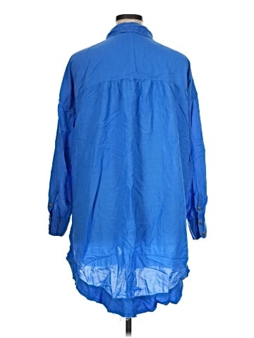 Pilcro 3/4 Sleeve Button-Down Shirt (view 2)