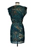 Collective Concepts 100% Polyester Print Teal Cocktail Dress Size S - photo 2
