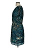 Collective Concepts 100% Polyester Print Teal Cocktail Dress Size S - photo 5