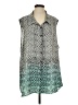 Pure Energy 100% Polyester Teal Sleeveless Blouse Size 4X - photo 1