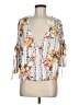 Daytrip White 3/4 Sleeve Blouse Size M - photo 1