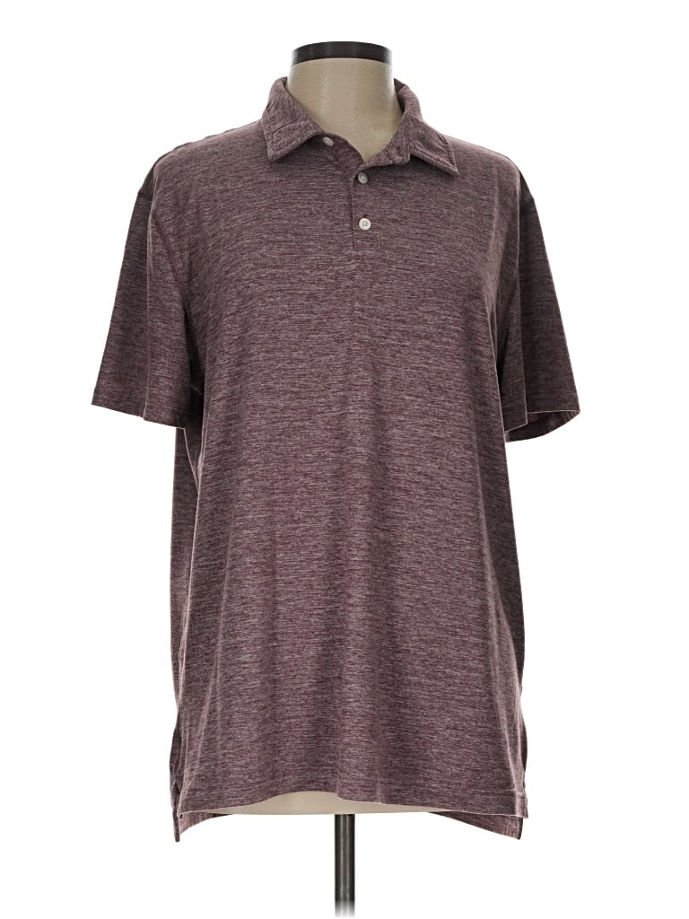 Pre-owned Sonoma Goods For Life Short Sleeve Polo Shirt In Burgundy