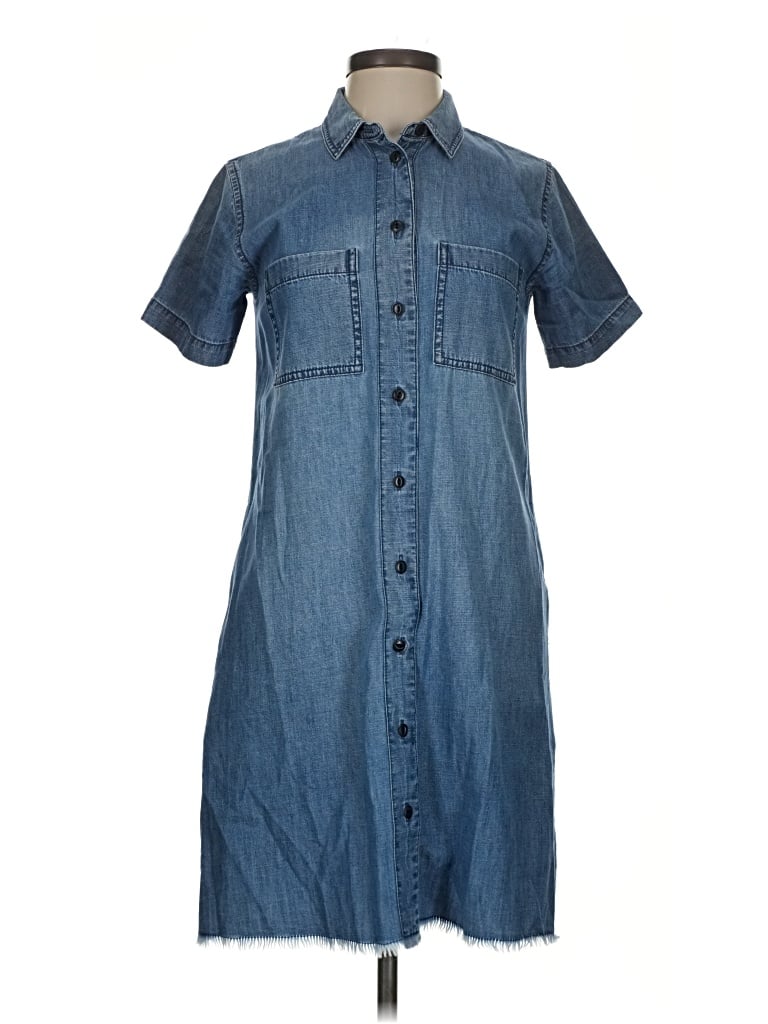 Pre-owned Madewell Casual Dress In Blue