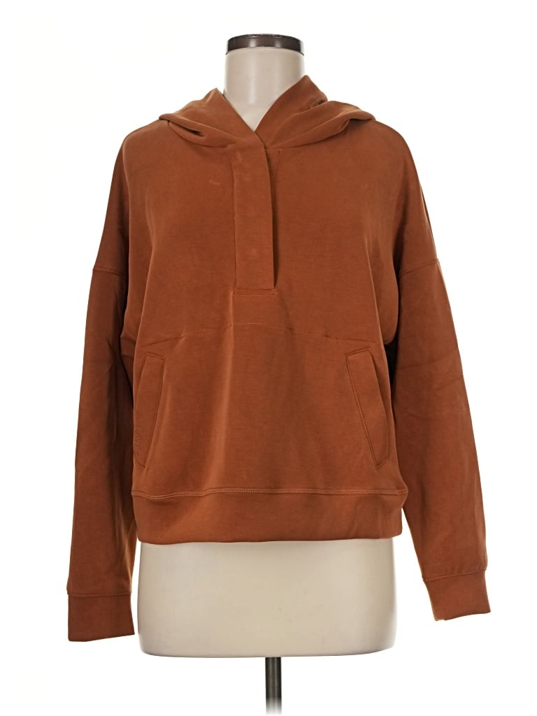 Pre-owned Assorted Brands Pullover Hoodie In Brown
