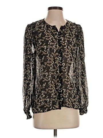 Paige Long Sleeve Silk Top (view 1)