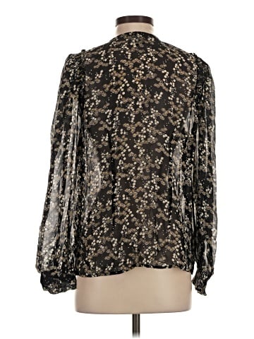 Paige Long Sleeve Silk Top (view 2)