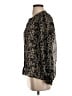 Paige 100% Silk Black Long Sleeve Silk Top Size S - photo 5