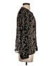 Paige 100% Silk Black Long Sleeve Silk Top Size S - photo 4