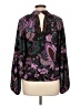 Rhode Paisley Purple Long Sleeve Blouse Size L (estimated) - photo 2