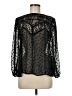 HD in Paris 100% Polyester Black Long Sleeve Blouse Size 6 - photo 1