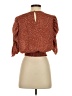 Paper Crane 100% Polyester Brown 3/4 Sleeve Blouse Size S - photo 2