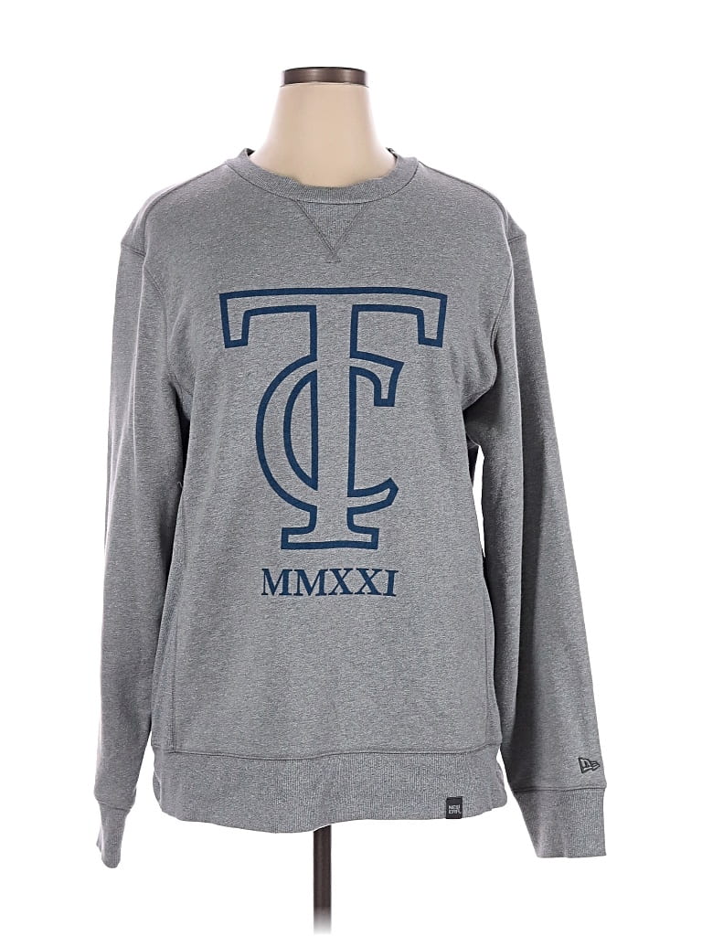 Pre-owned New Era Sweatshirt In Gray