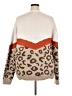 Glitzy Girlz 100% Acrylic Animal Print Tan Pullover Sweater Size XXL - photo 2
