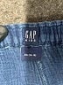 Gap Kids 100% Cotton Chevron-herringbone Blue Shorts Size 14 - 16 - photo 3
