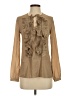 Sandra Angelozzi 100% Polyester Tan Long Sleeve Blouse Size XS - photo 1
