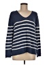 Fashion Avenue Stripes Blue Pullover Sweater Size M - photo 1