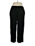 Caribe Solid Black Casual Pants Size XL - photo 2