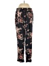 Veronica M. Floral Black Blue Casual Pants Size S - photo 1