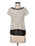 Princess Vera Wang Silver Short Sleeve Top Size S - photo 1