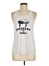 Bella White Sleeveless T-Shirt Size M - photo 1