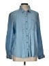 Style&Co Blue Long Sleeve Button-Down Shirt Size L - photo 1