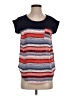Jolt 100% Polyester Stripes Blue Sleeveless T-Shirt Size S - photo 1