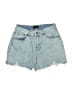 White Fox 100% Cotton Blue Denim Shorts Size M - photo 1