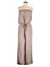 Alythea Solid Gray Tan Jumpsuit Size L - photo 1