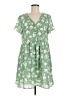 Everly 100% Polyester Green Casual Dress Size M - photo 1