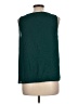 Nine West 100% Polyester Green Sleeveless Blouse Size L - photo 2